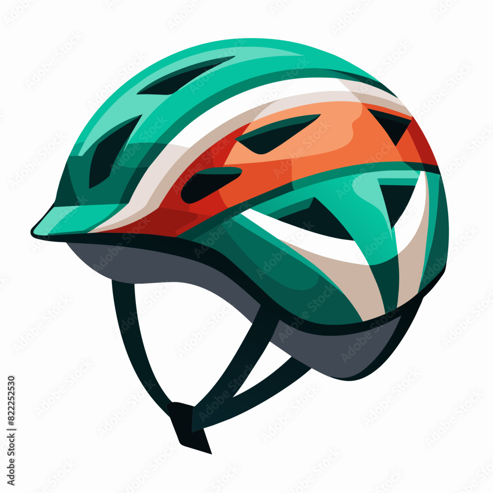 Protective helmet for cyclist vector illustration Protective helmet for cyclist vector illustration