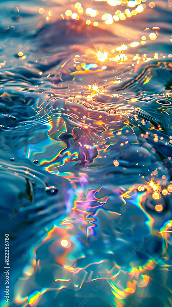 Sunlit Sea Sparkle, Light shimmers on a rippling ocean surface, creating a colorful underwater scene. Sunlit Sea Sparkle, Light shimmers on a rippling ocean surface, creating a colorful underwater scene.