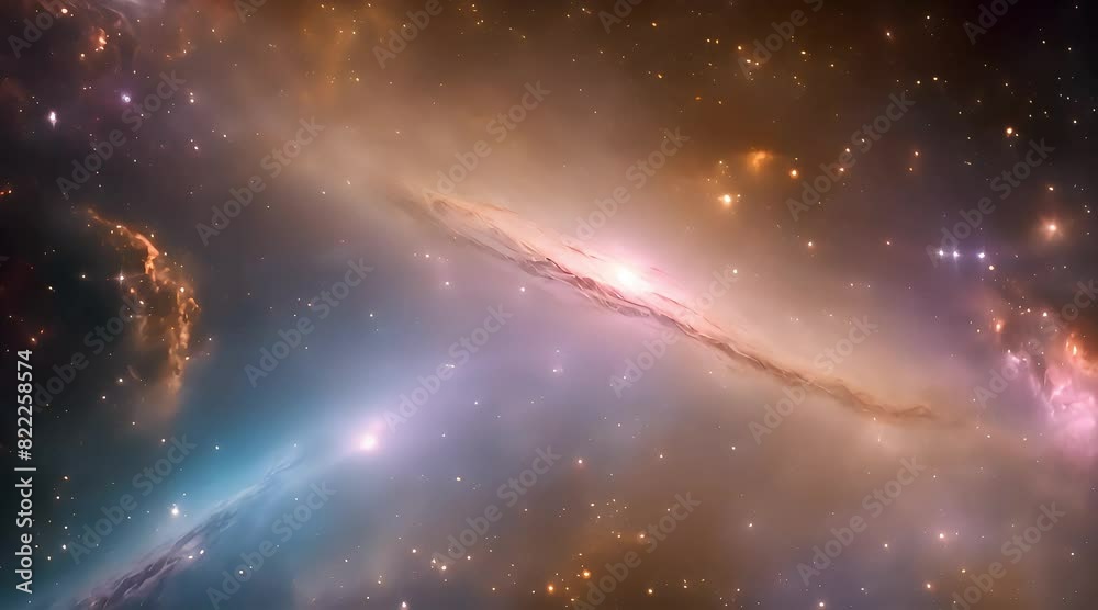 nebula and galaxies in space. seamless looping 4K virtual video animation background nebula and galaxies in space. seamless looping 4K virtual video animation background