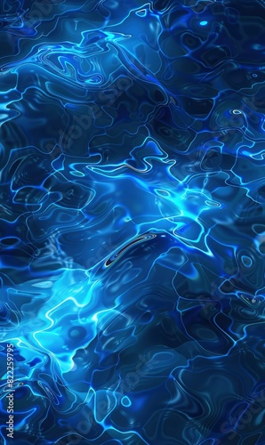 Blue Abstract Ripple Waves,Photorealistic HD