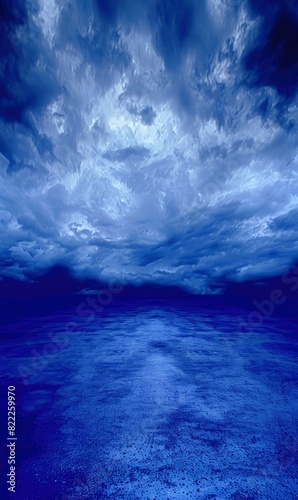 Blue Abstract Sci-Fi Landscape,Photorealistic HD
