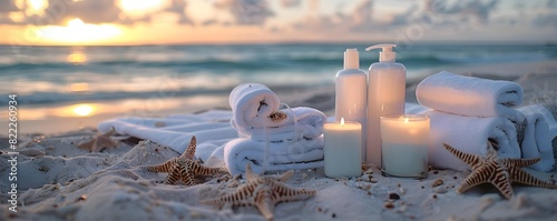 Serene Spa Setup on the Bea...