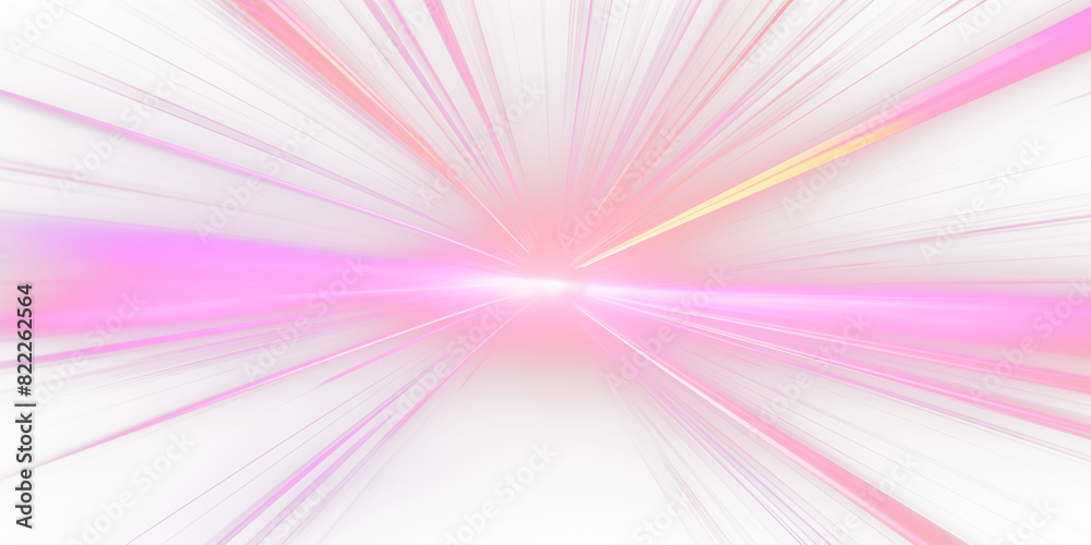 Obraz premium Intense speed rush. Warp light. Advanced tech. Sci-fi. Speed trails. Motion blur. Zoom motion. Light glow. Isolated PNG backdrop. Technology and futurism. Speed beams.