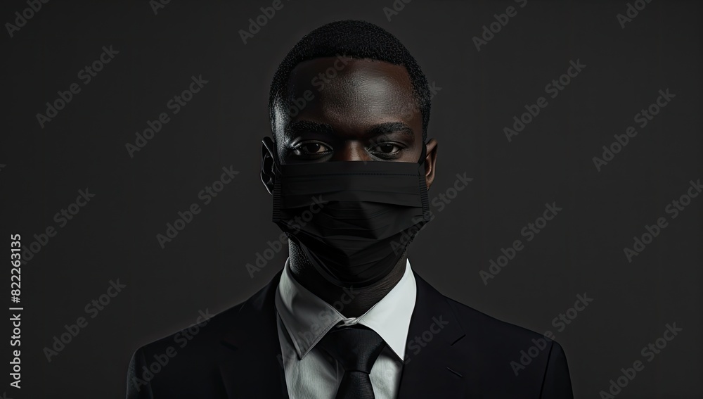 Dark and Mysterious Figure with Mask Dark and Mysterious Figure with Mask