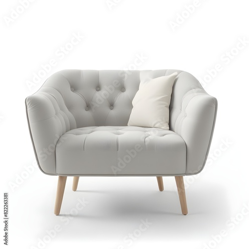 armchair isolated on white background