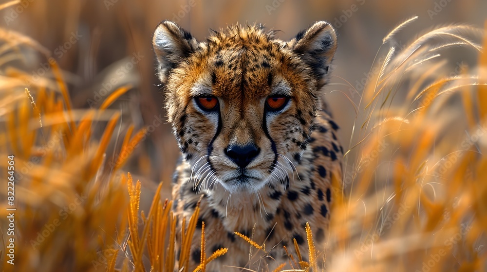 Obraz premium Cheetah on the Prowl Master of the Grassland Hunt