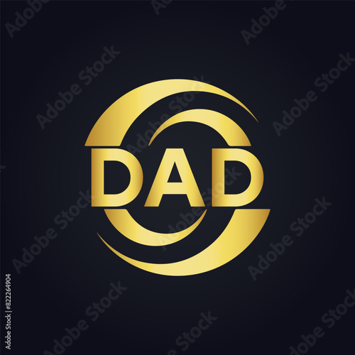 DAD logo. D A D design. White DAD letter. DAD, D A D letter logo design. D A D letter logo design in FIVE, FOUR, THREE, style. letter logo set in one artboard. D A D letter logo vector design. 