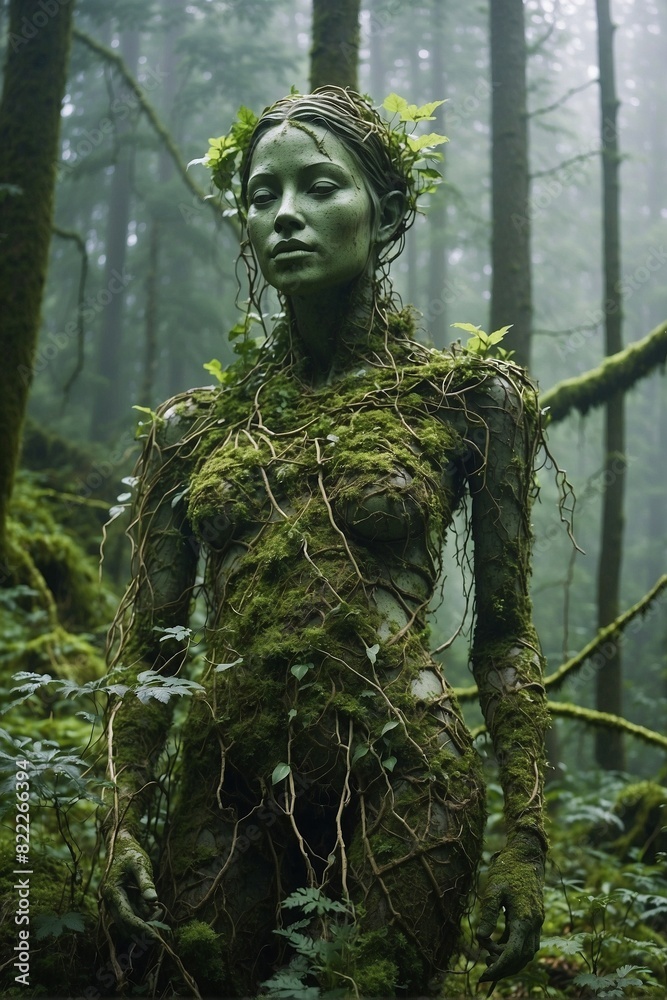 Forest Nymph: The Fusion of Nature and Art Forest Nymph: The Fusion of Nature and Art