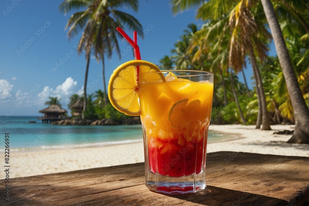Paradise Drink under the Palm Tree Paradise Drink under the Palm Tree