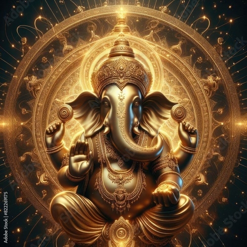  Ganesha is a god of wisdom, success and good luck. photo