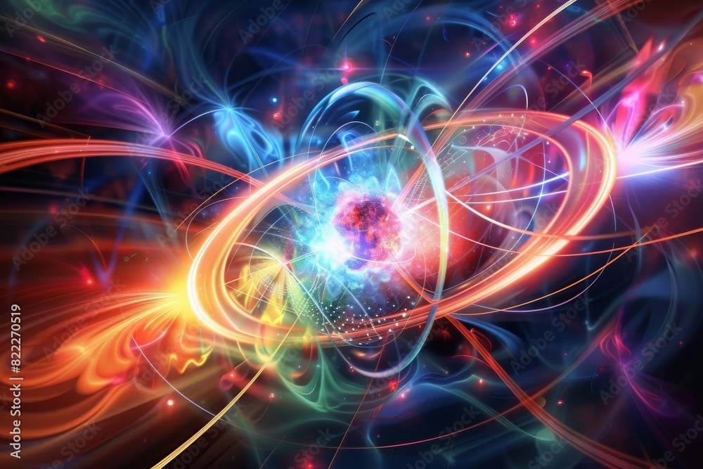 Artistic representation of quantum fluctuation Artistic representation of quantum fluctuation