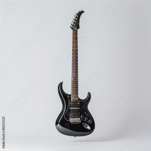 electric guitar isolated on black