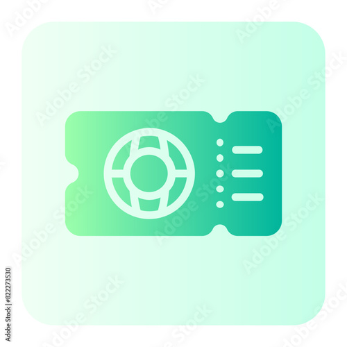 ticket gradient icon