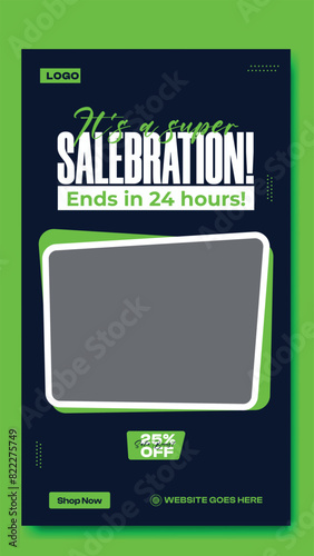 Fashion sale ads story template