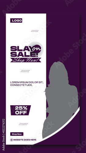 Fashion sale ads story template