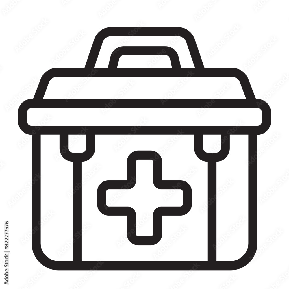 first aid kit line icon first aid kit line icon