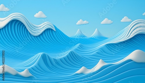 바다 강 하늘 풍경 지평선 PPT 프레젠테이션 백터이미지 photo