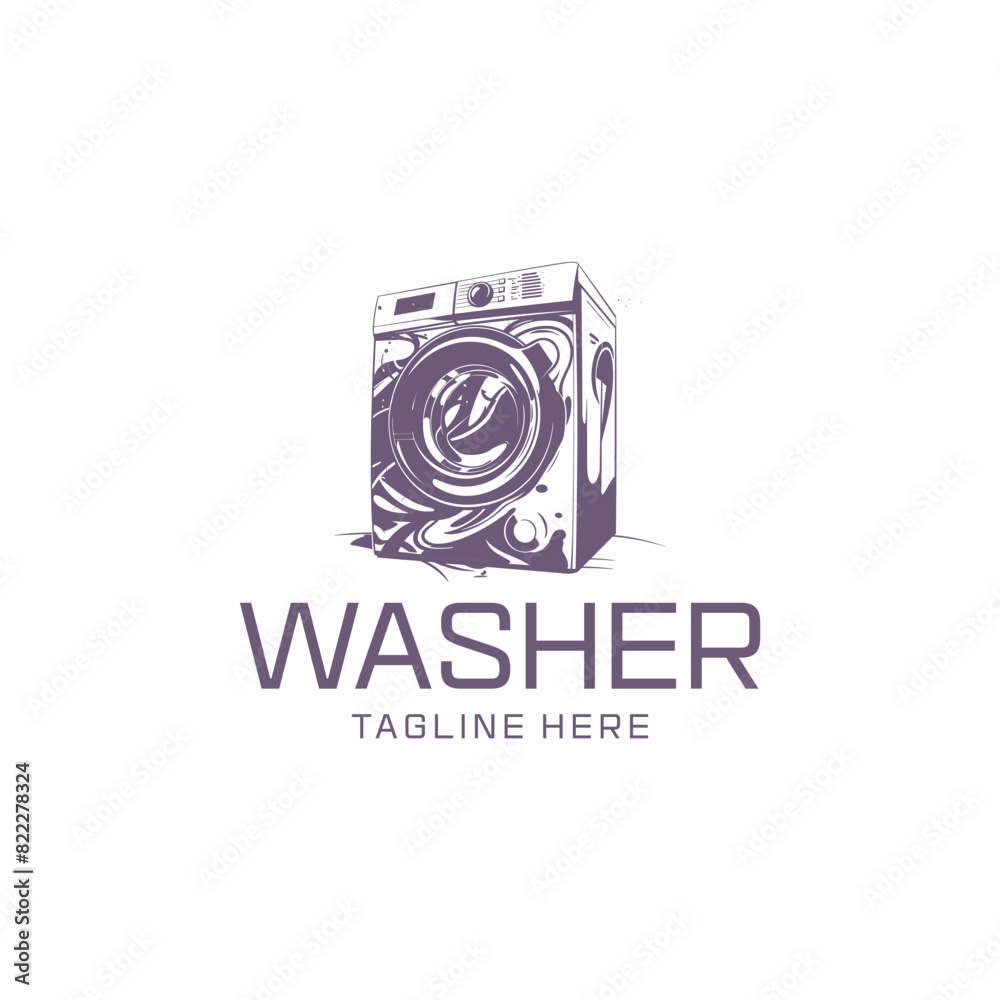 Laundry service logo vector illustration Laundry service logo vector illustration