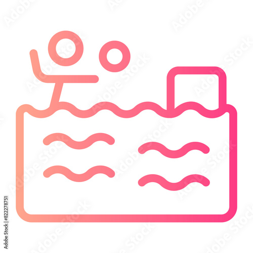 water polo gradient icon