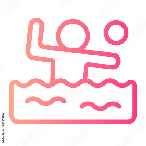 water polo gradient icon