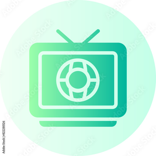 tv gradient icon