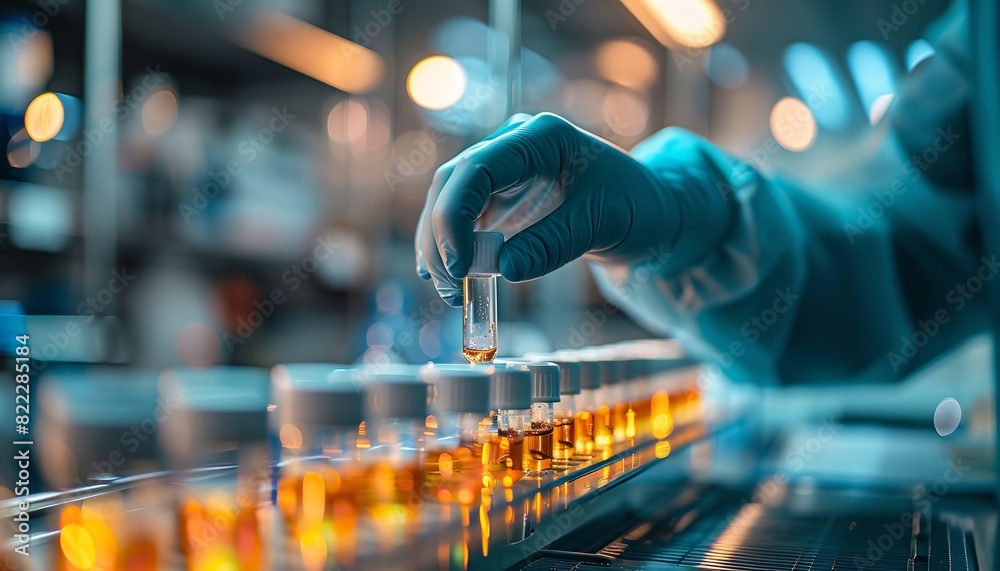 Healthcare professionals doing research in life science labs and medical science and technology to test vaccines against an ambiguous background, Generative AI. Healthcare professionals doing research in life science labs and medical science and technology to test vaccines against an ambiguous background, Generative AI.