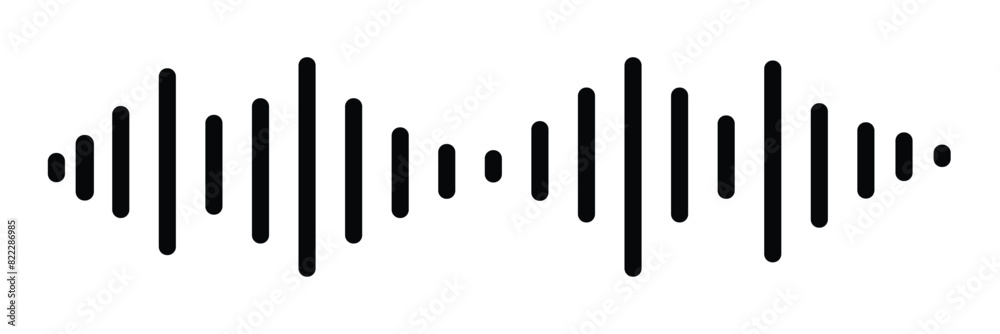 Pixel stereo waveform. Audio music sound wave. Audio spectrum. Equalizer, vibration, soundwave, voice on white background. Pixel stereo waveform. Audio music sound wave. Audio spectrum. Equalizer, vibration, soundwave, voice on white background.