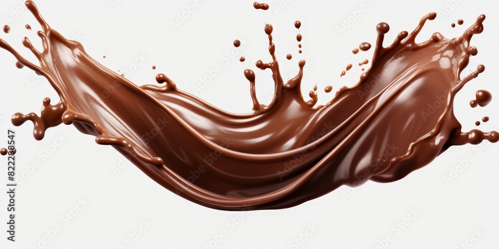 chocolate splash on white background, liquid drink splash chocolate splash on white background, liquid drink splash