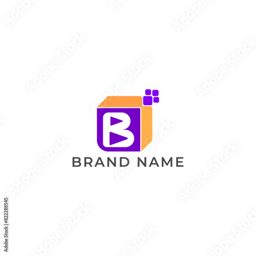 ILLUSTRATION LETTER B WITH QUBE PIXEL GRADIENT PURPLE ORANGE COLOR TECH LOGO ICON TEMPLATE DESIGN VECTOR Free Download ILLUSTRATION LETTER B WITH QUBE PIXEL GRADIENT PURPLE ORANGE COLOR TECH LOGO ICON TEMPLATE DESIGN VECTOR - GFXLoad