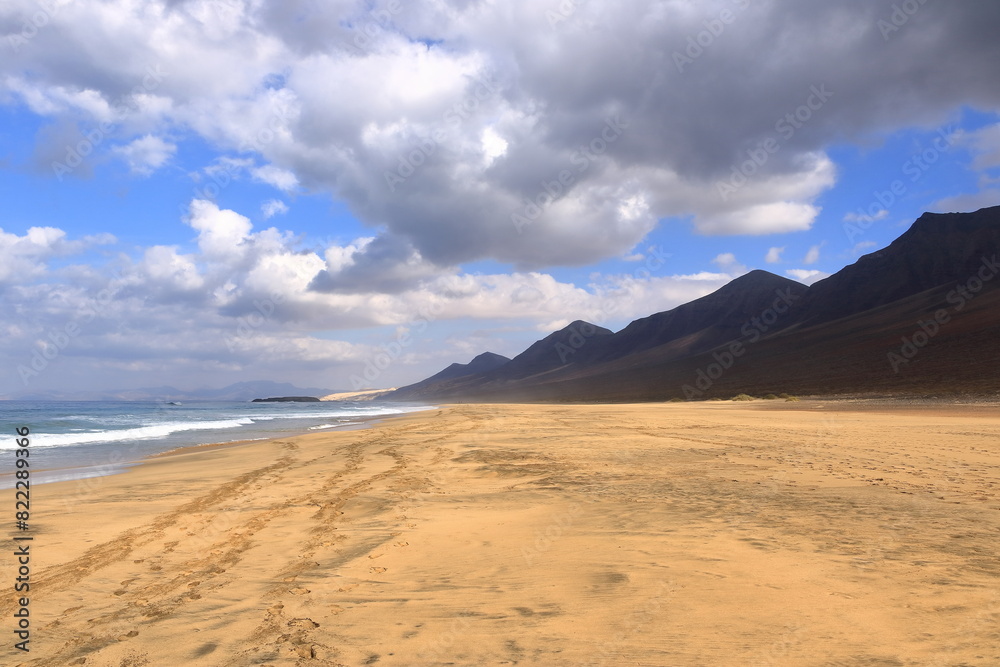 Cofete beach, Fuerteventura, Canary Islands, Spain Cofete beach, Fuerteventura, Canary Islands, Spain