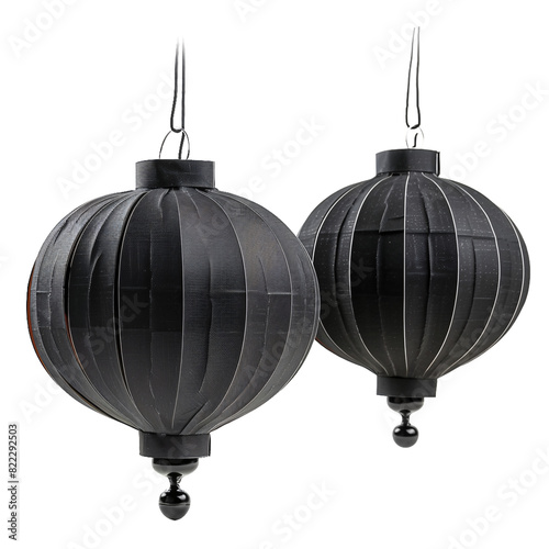 Lanterns, transparent background, isolated image, generative AI