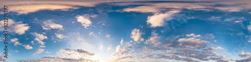 Bild auf Leinwand Sunset sky with bright glowing pink Cirrus clouds