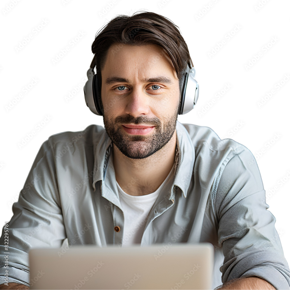 businessman with headphones businessman with headphones