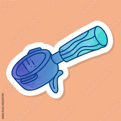Coffee machine portafilter color sticker