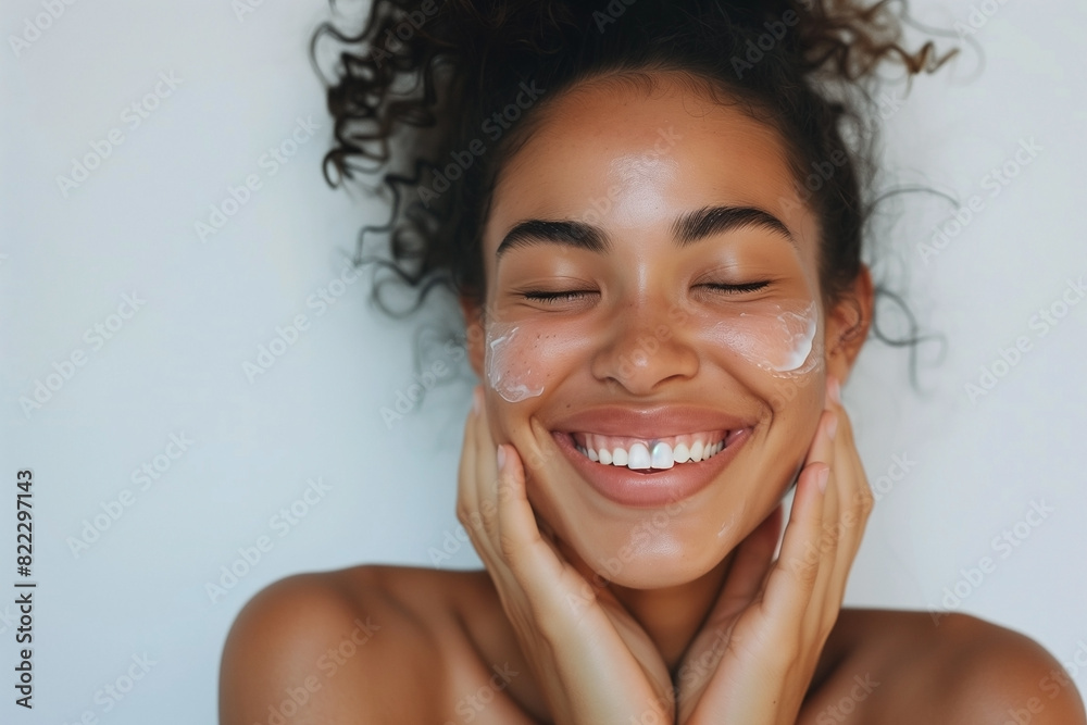 Portrait of a woman with fresh skin. To promote facial creams. Portrait of a woman with fresh skin. To promote facial creams.