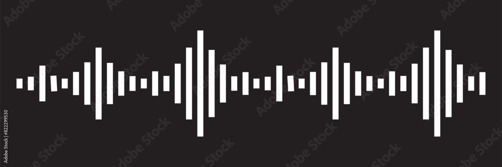 Audio technology, music sound waves vector icon illustration. Sound waves vector illustration eps10 Audio technology, music sound waves vector icon illustration. Sound waves vector illustration eps10