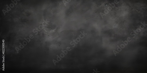 Dark grey blackboard background, dark grey texture, empty wall, dark grey concrete textured grunge abstract background , banner