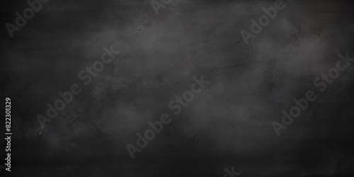 Dark grey blackboard background  dark grey texture  empty wall  dark grey concrete textured grunge abstract background   banner