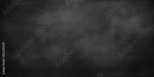 Dark grey blackboard background, dark grey texture, empty wall, dark grey concrete textured grunge abstract background , banner