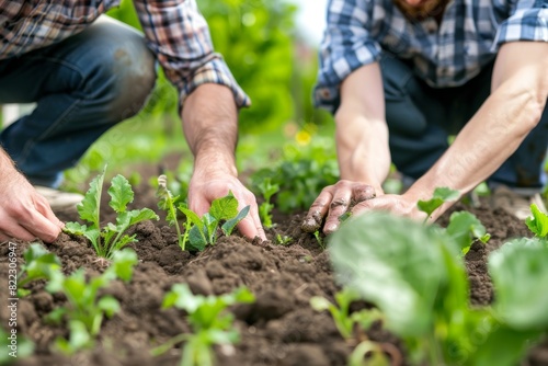 Couple Planting Garden Together - Growth  Nurture  Relationships  Spring Gardening  Home Activity