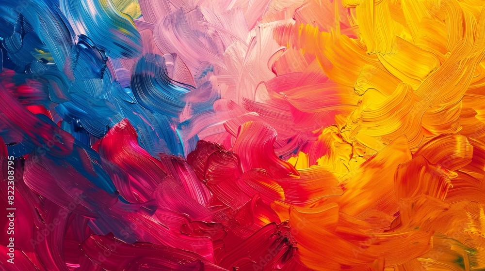 Delve into the realm of abstract expressionism, where vibrant strokes of color converge to create a mesmerizing emblem of vitality and well-being Delve into the realm of abstract expressionism, where vibrant strokes of color converge to create a mesmerizing emblem of vitality and well-being