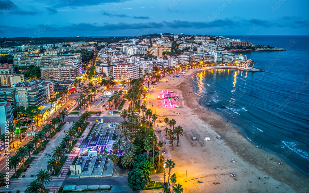 Obraz premium Aerial view of Salou, Costa Dorada , Spain