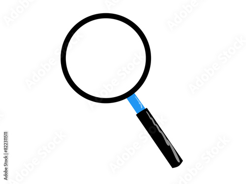 magnifying glass isolated on white