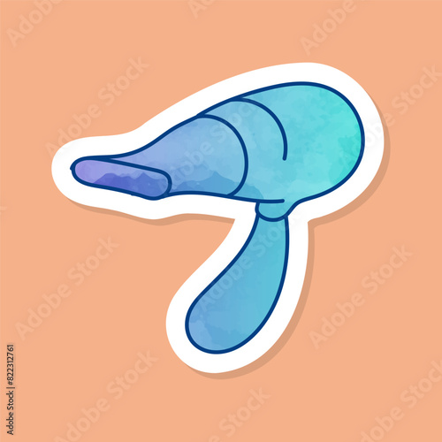 Hair dryer color sticker