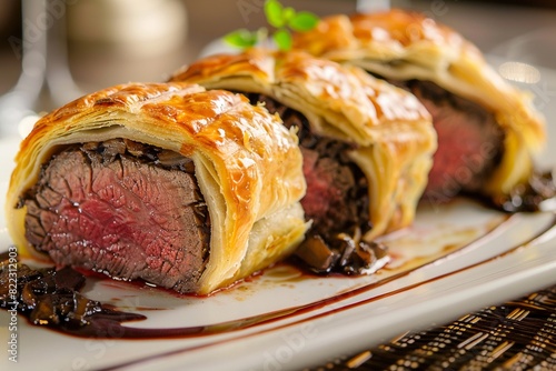 Feast for the eyes, Michelin-starred chefs elevate the Beef Wellington beyond just a delicious dish.