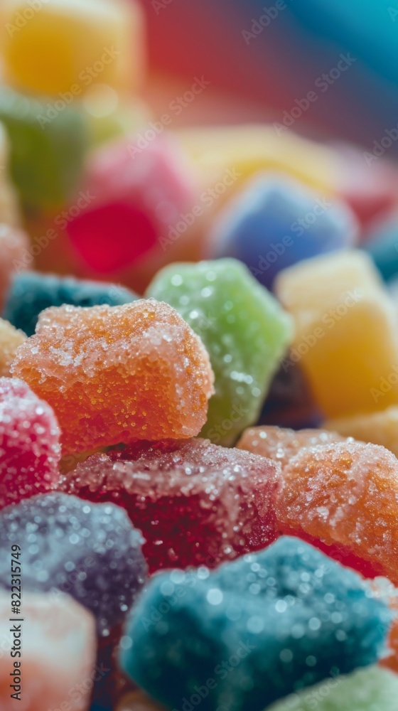 Many different colored candies , sugary food background Many different colored candies , sugary food background