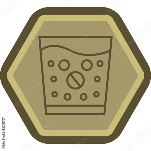 Effervescent Line Polygon Icon