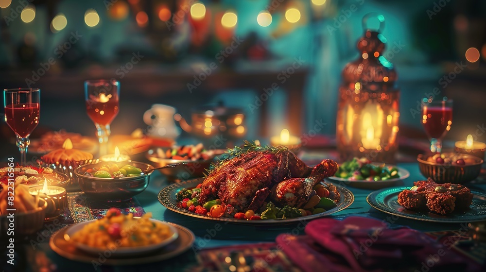 Dining ramzan iftar food UHD wallpaper