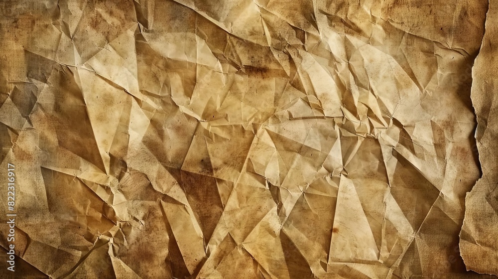 aged elegance crinkled parchment paper with timeworn texture vintage background digital illustration aged elegance crinkled parchment paper with timeworn texture vintage background digital illustration