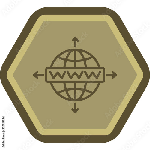 Browsing Line Polygon Icon